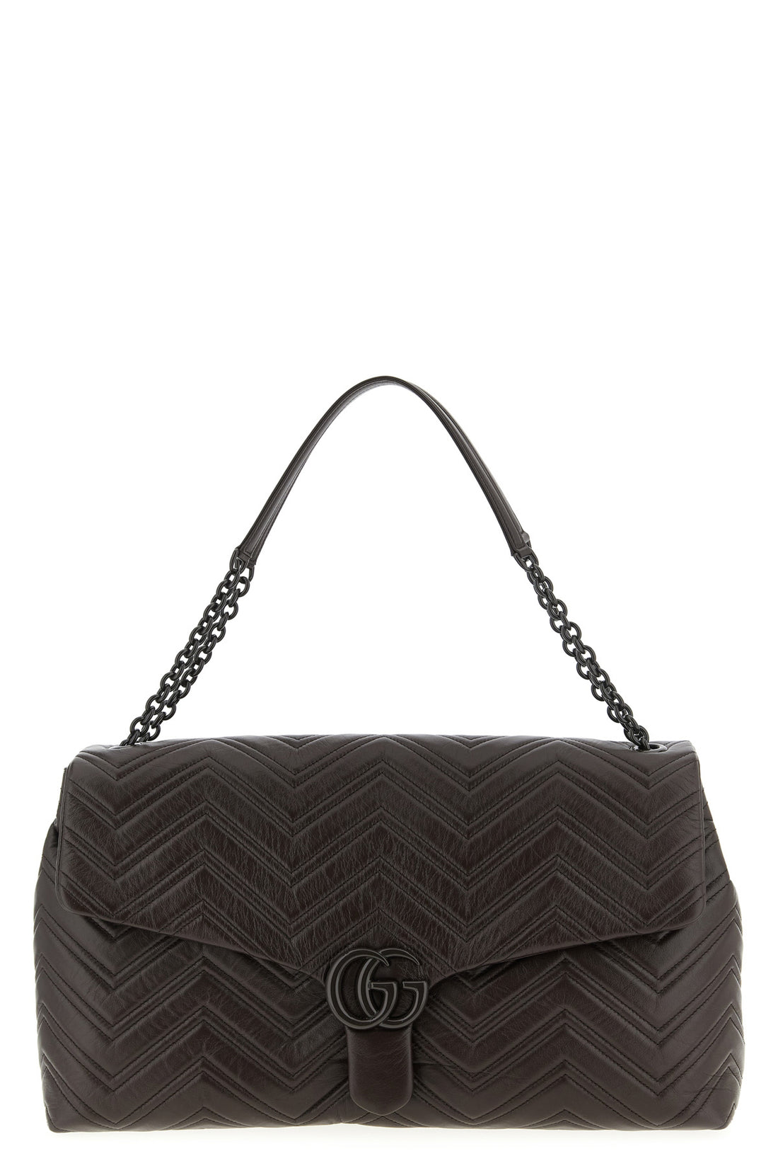 GUCCI OS gg marmont large shoulder bag in quilted matelassé leather