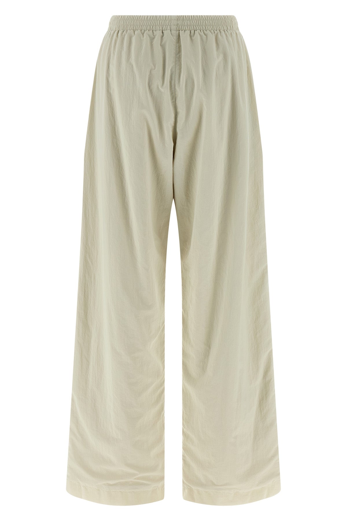 tracksuit joggers in wrinkled-effect technical fabric