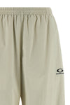 tracksuit joggers in wrinkled-effect technical fabric