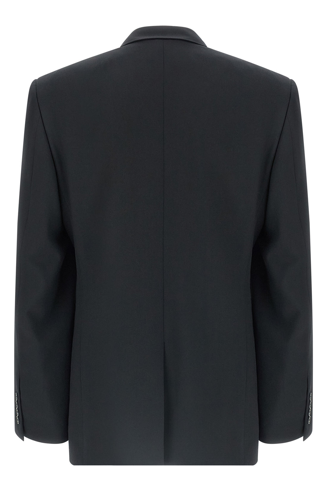 BALENCIAGA 48 sartoriale standard single-breasted blazer in new black wool
