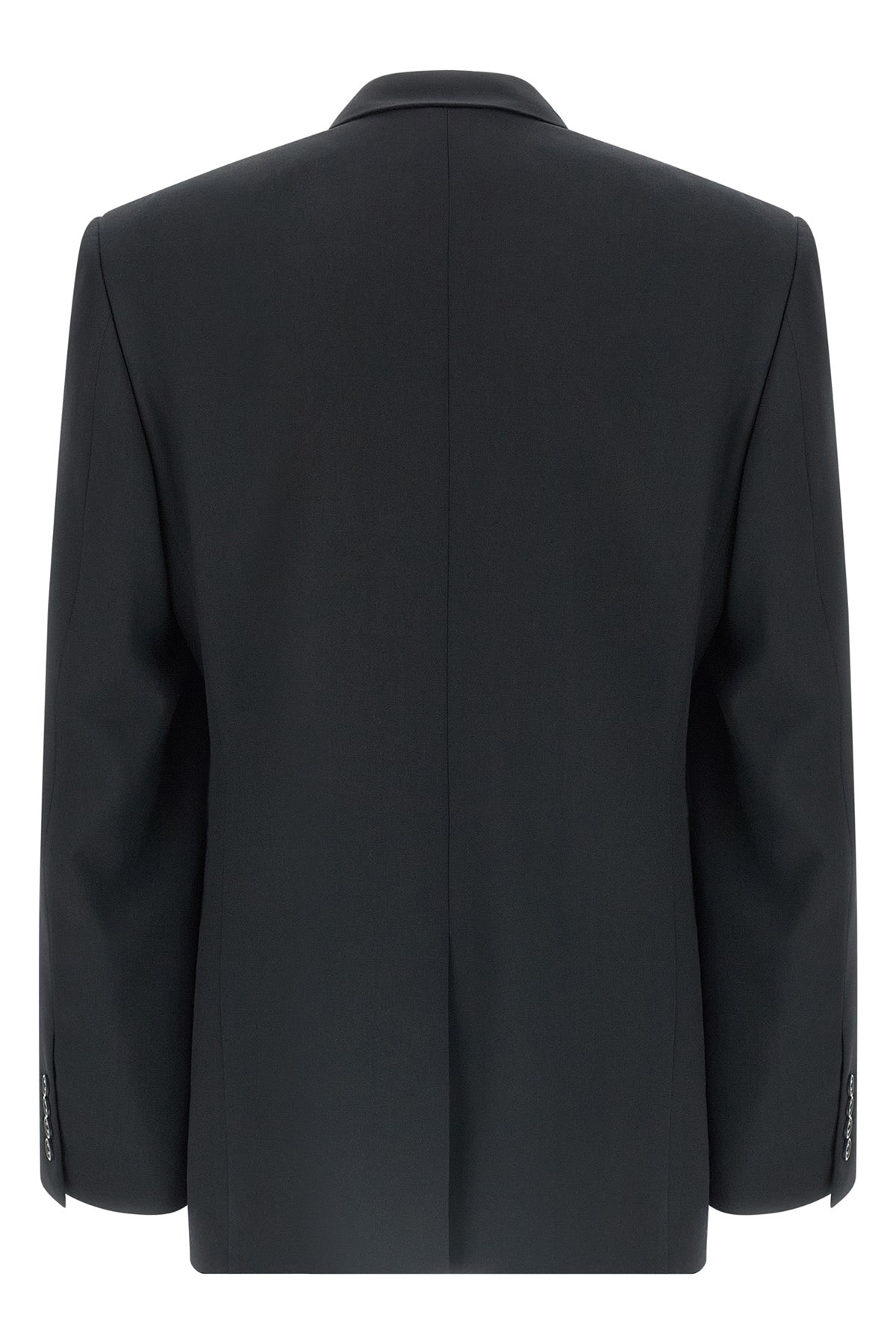 sartoriale standard single-breasted blazer in new black wool