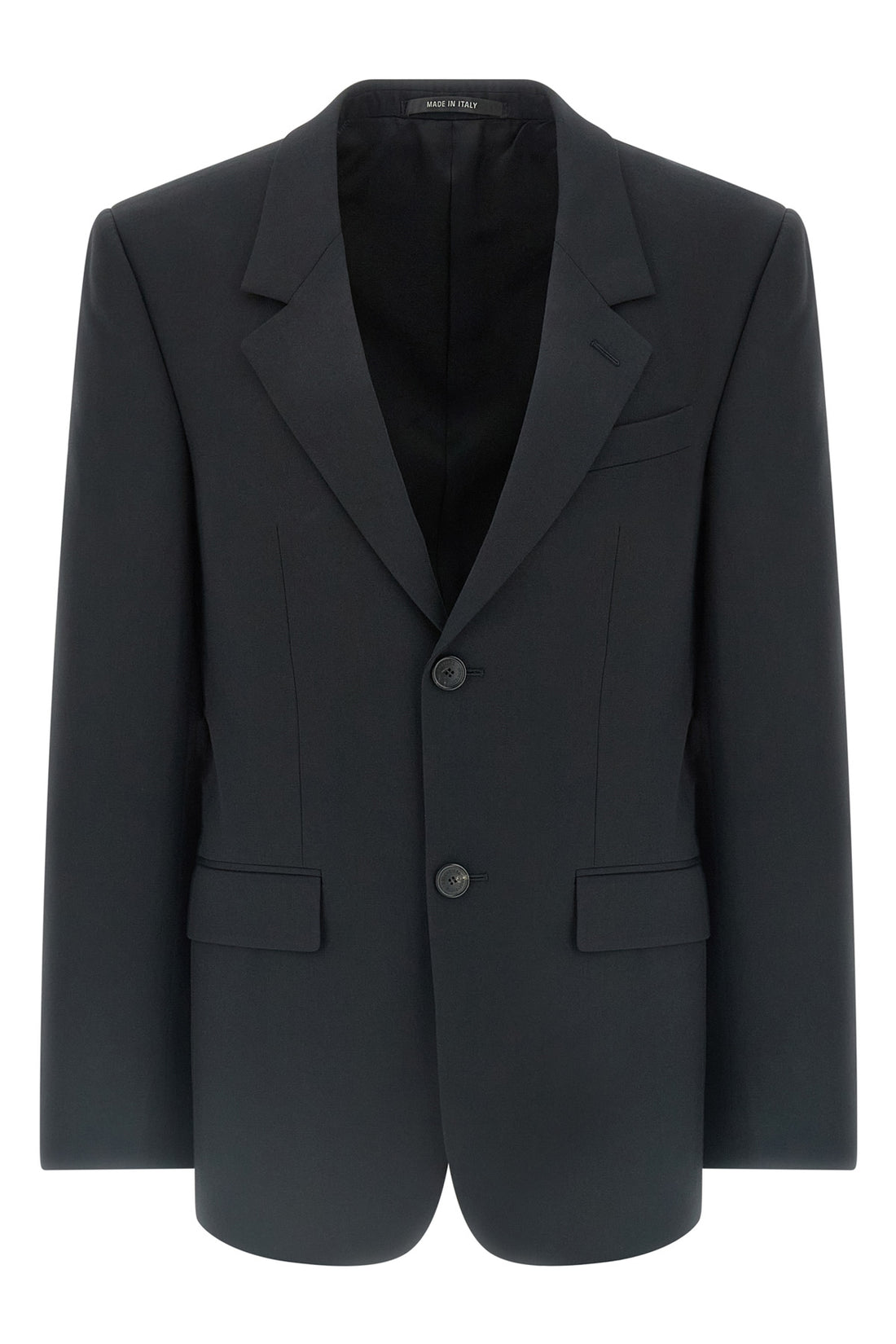 BALENCIAGA 48 sartoriale standard single-breasted blazer in new black wool
