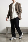 sb check print lyocell blazer
