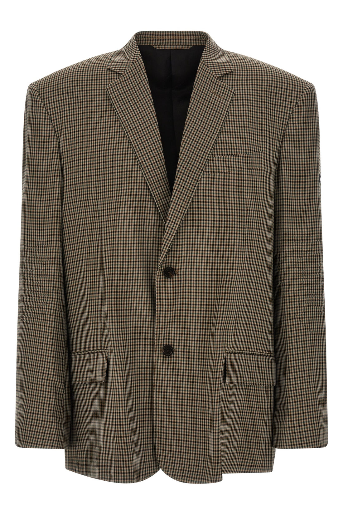 BALENCIAGA 46 sb check print lyocell blazer