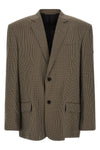sb check print lyocell blazer