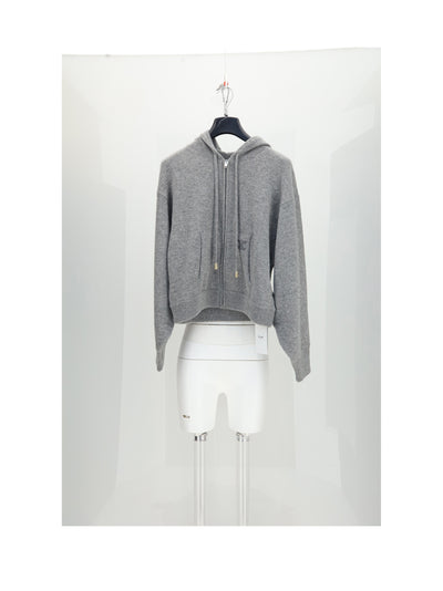CELINE M hooded cardigan