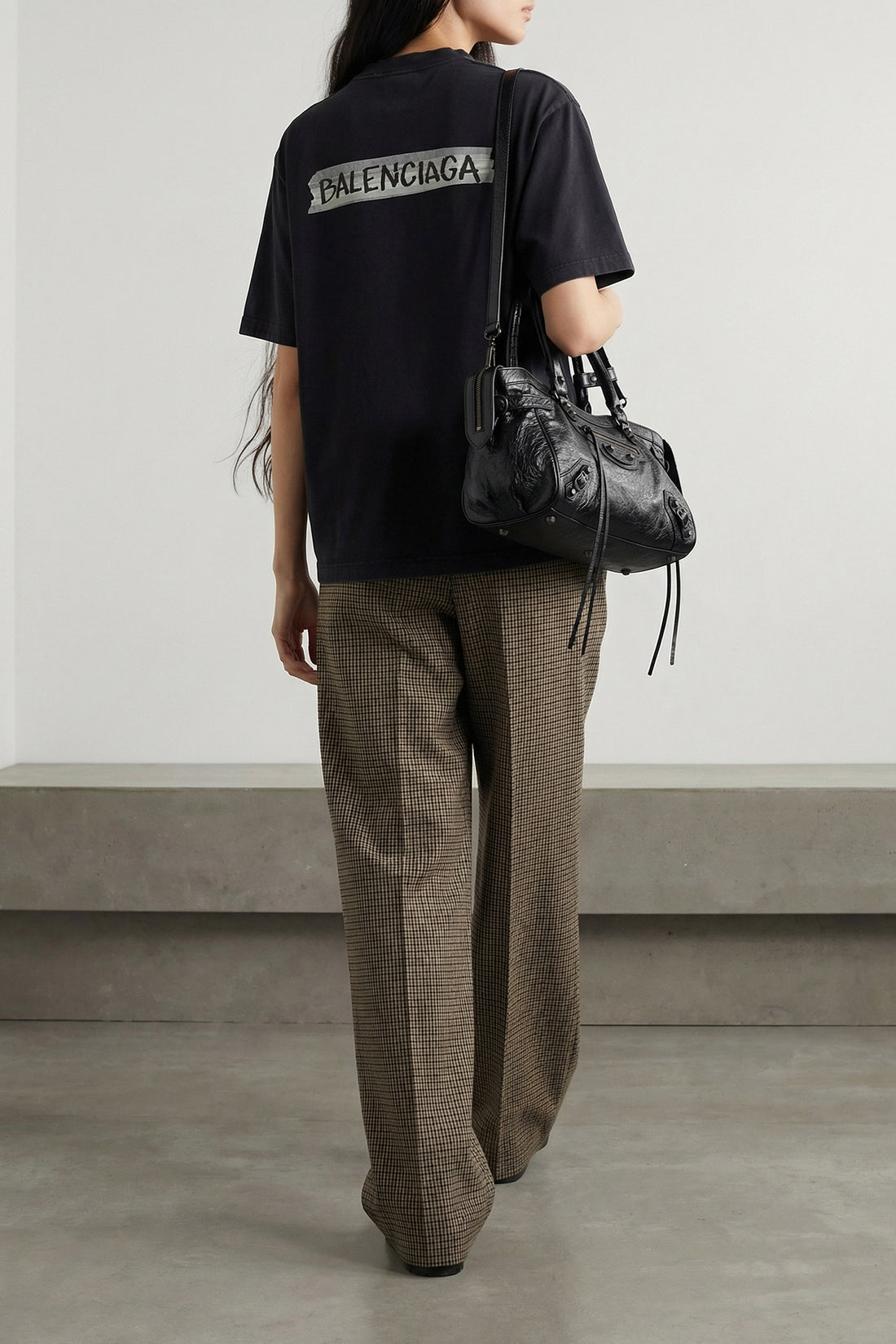 BALENCIAGA M washed and washed dry jersey t-shirt