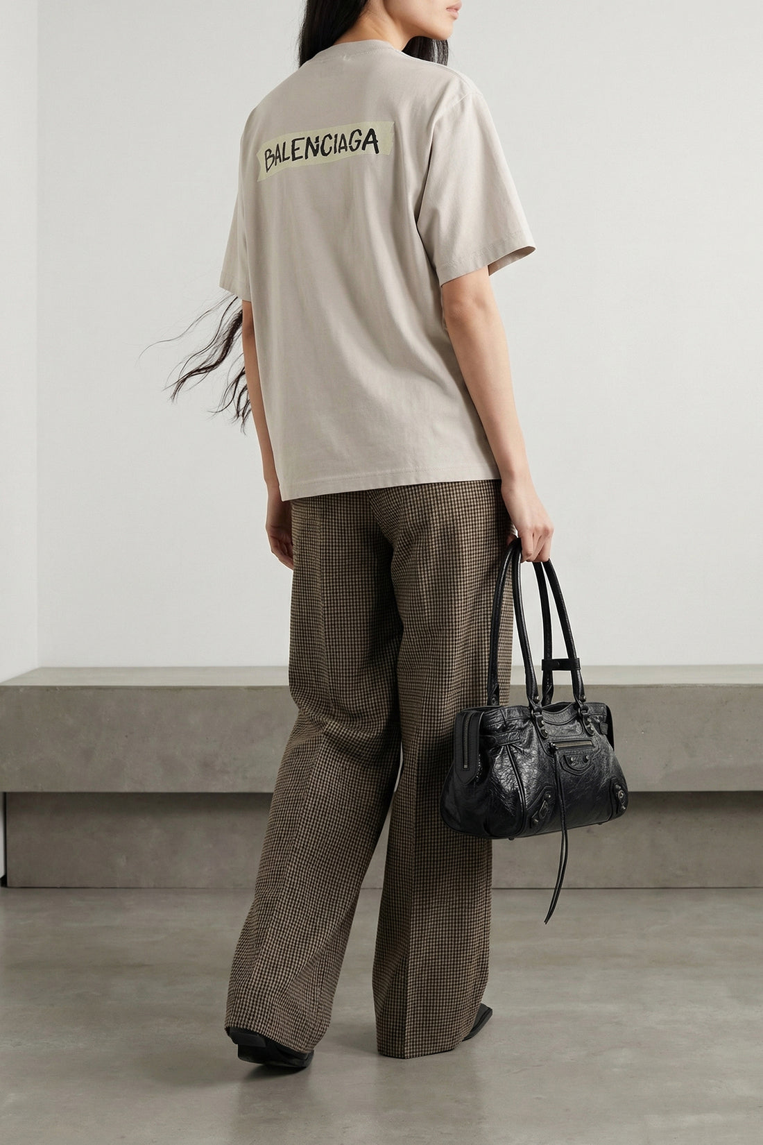 BALENCIAGA M washed and washed dry jersey t-shirt