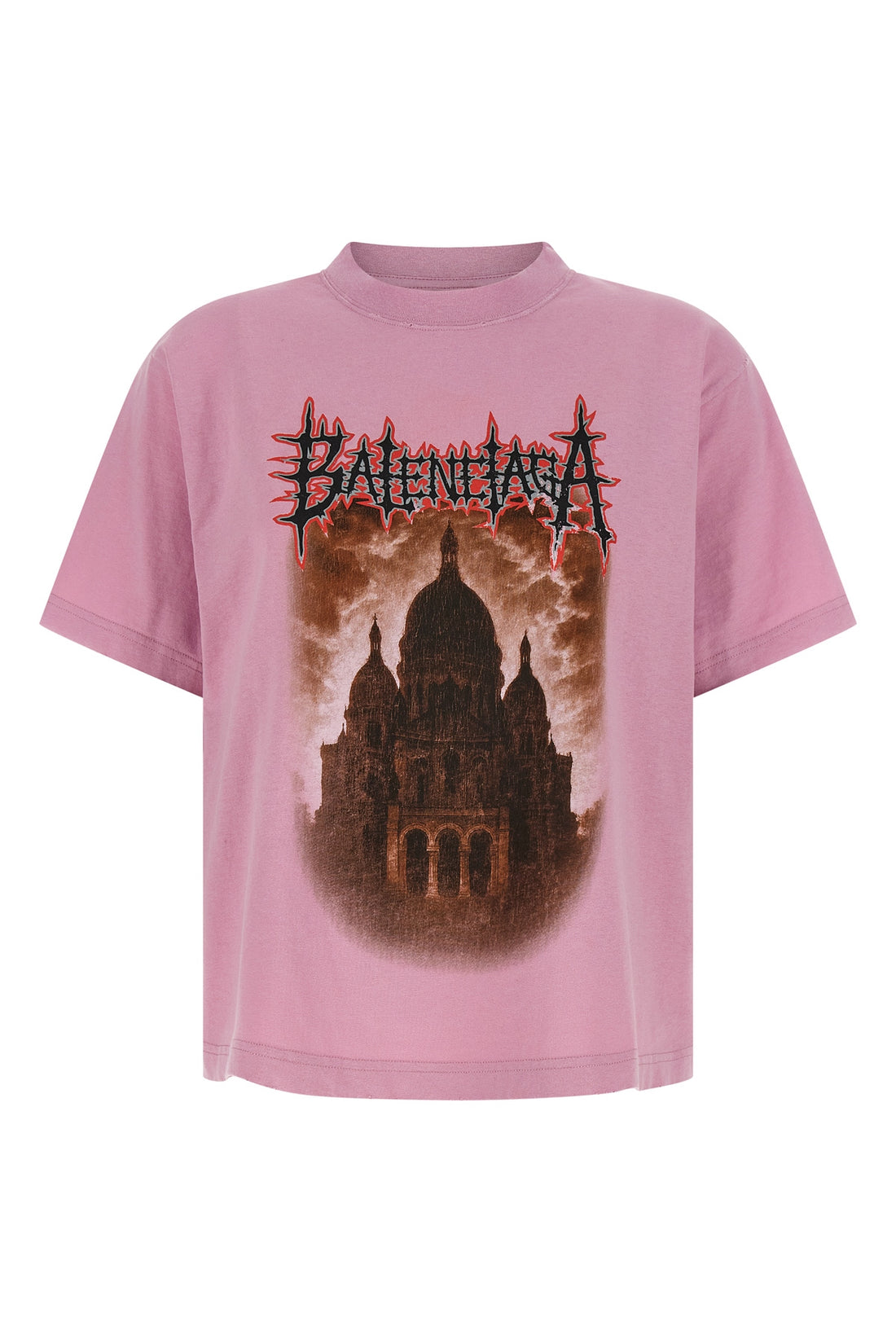 BALENCIAGA XS dry used effect jersey t-shirt