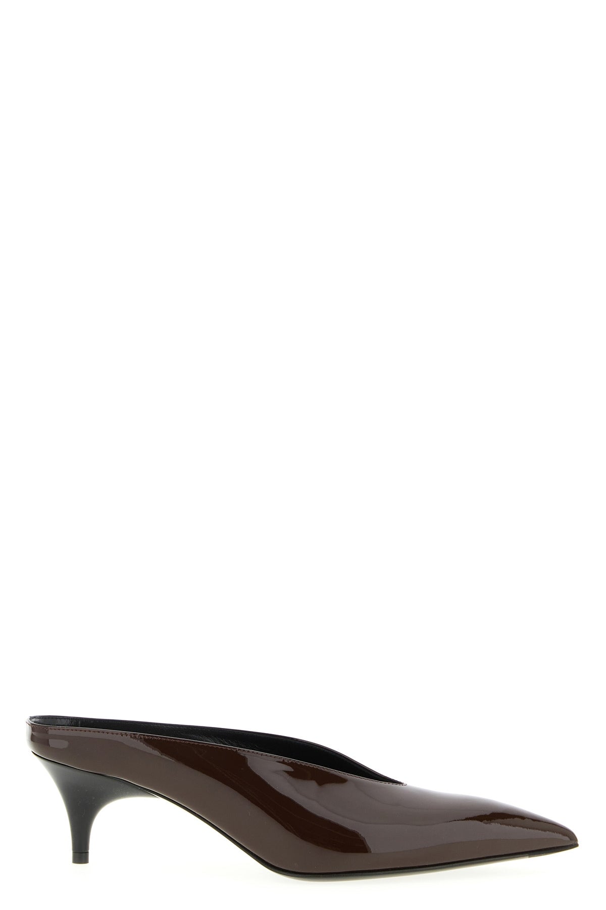 patent leather mules