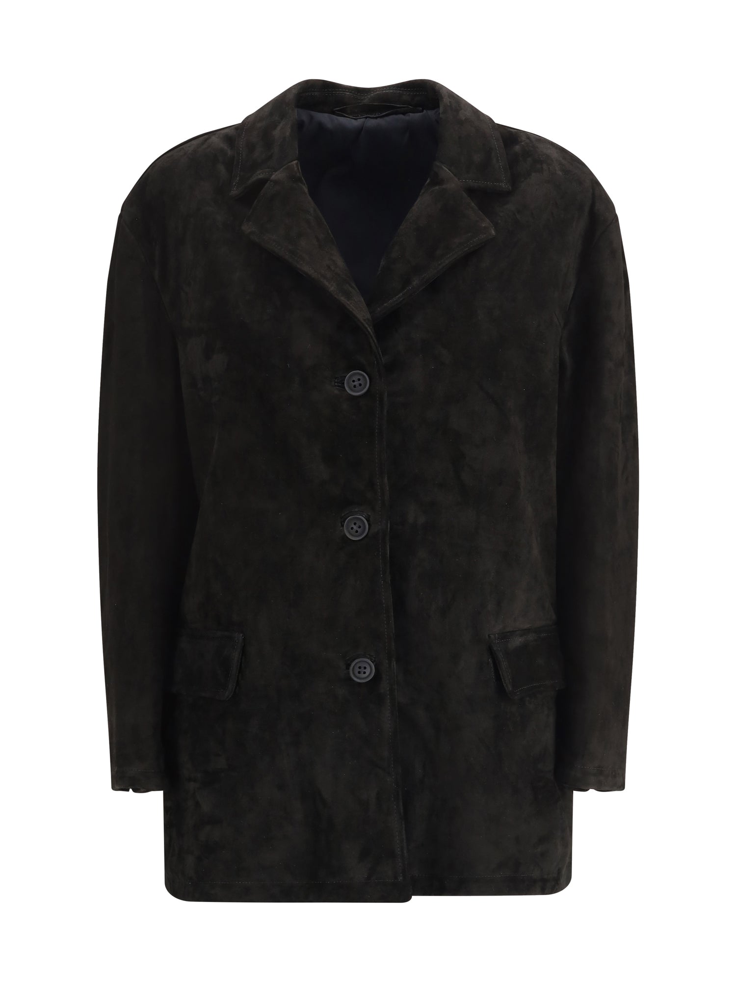 SALVATORE SANTORO 44 suede leather jacket