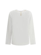 MARINE SERRE M trompe l’œil jewelry long-sleeve t-shirt