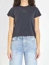 ALEXANDER WANG M t-shirt with logo and rhinestones
