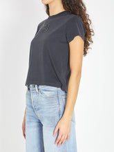 ALEXANDER WANG M t-shirt with logo and rhinestones