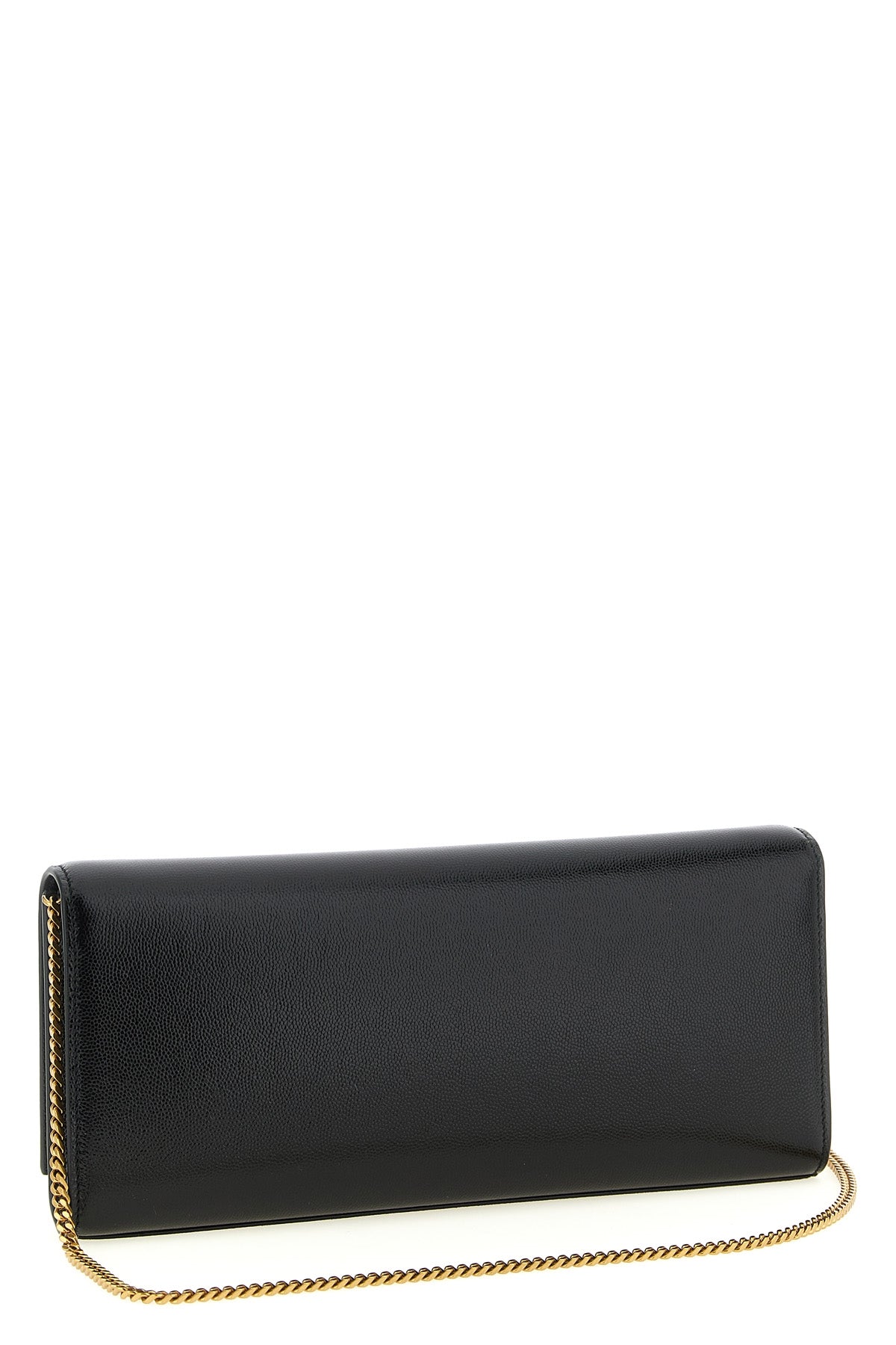 kate grain de poudre leather clutch