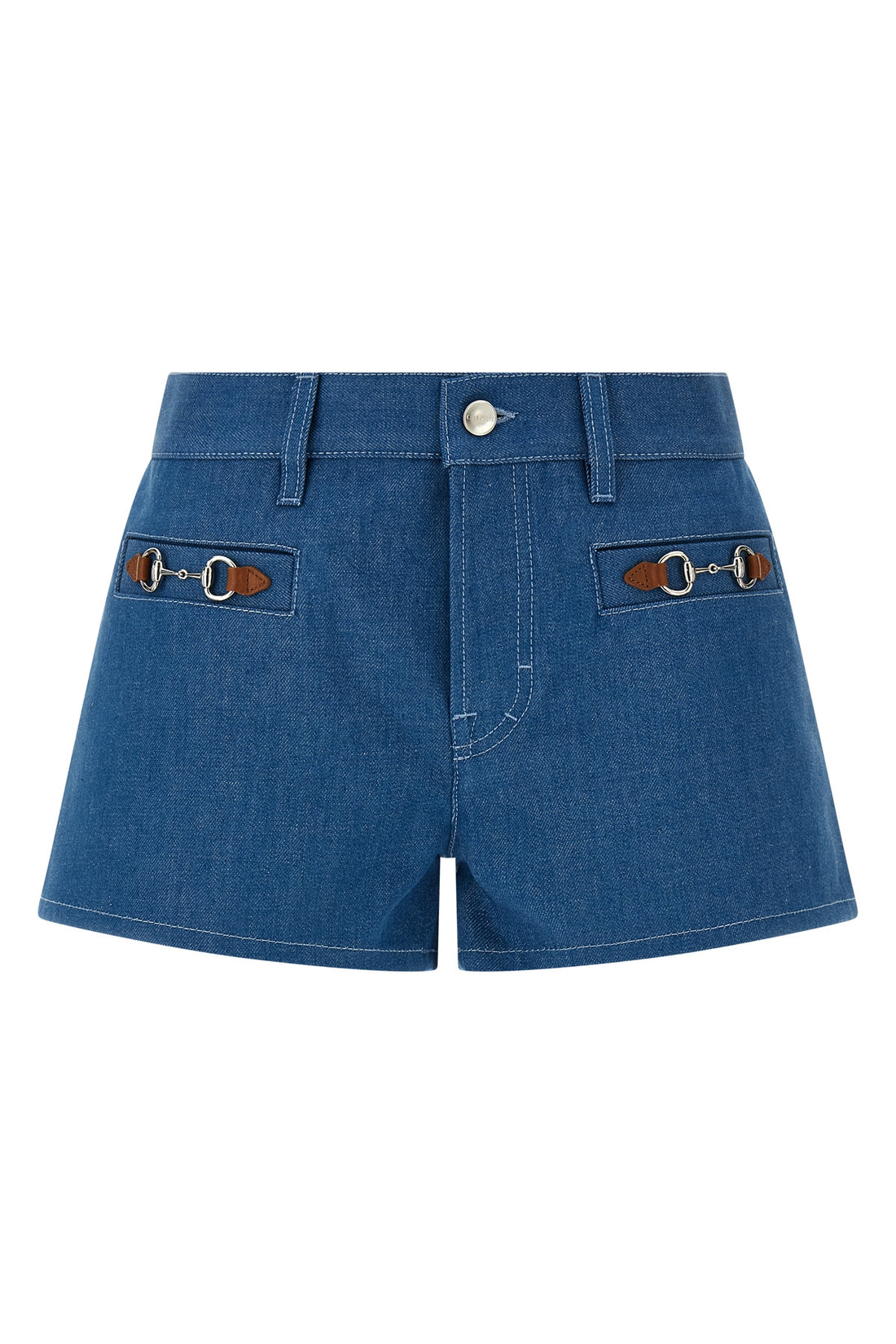 GUCCI 24 rigid cotton denim shorts