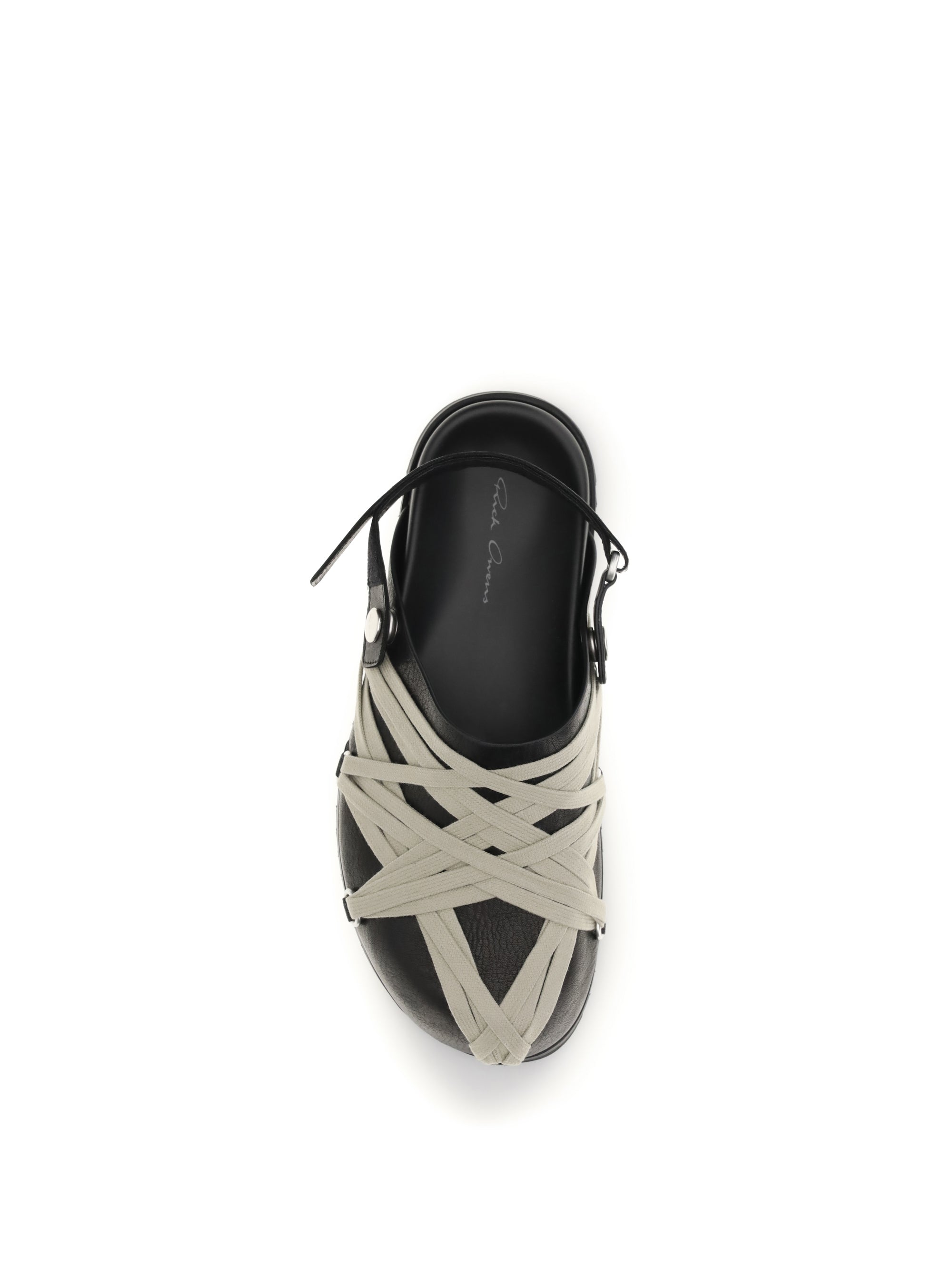 megalace leather mules