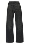used and wrinkled cotton denim jeans