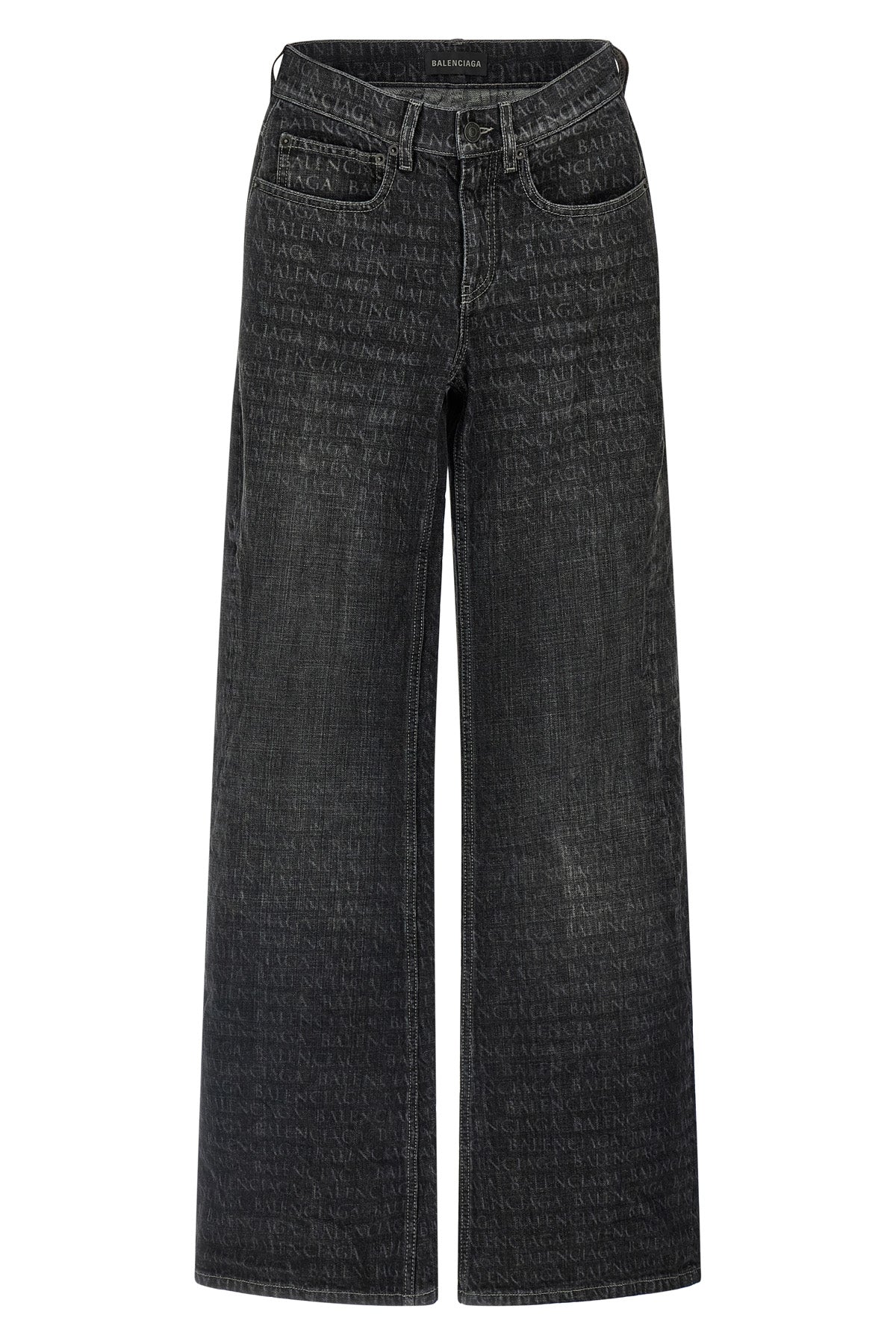 used and wrinkled cotton denim jeans