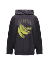 GANNI L banana graphic hoodie 