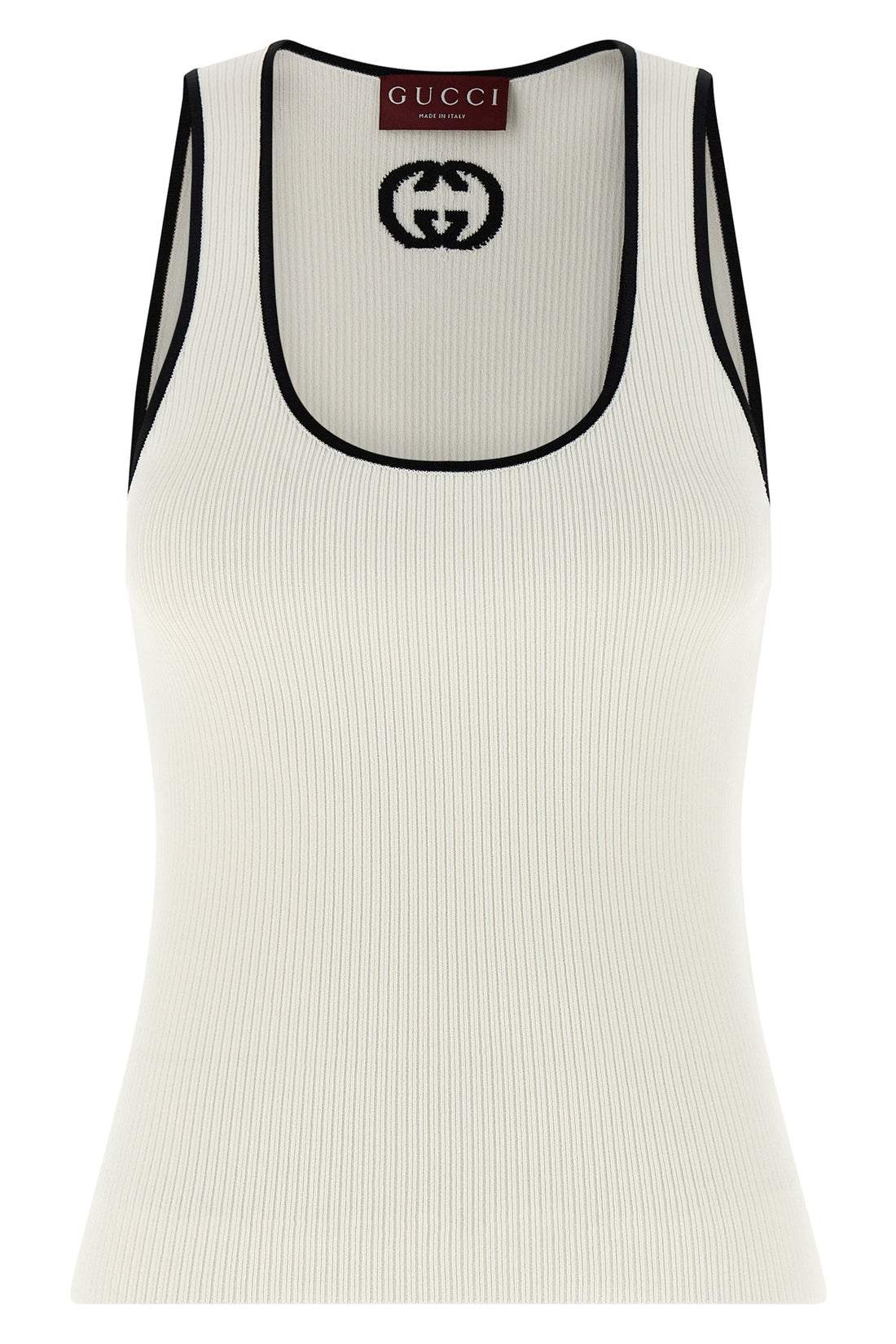 GUCCI S ribbed fine viscose tank top