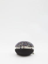 SELF PORTRAIT OS multi crystal heart clutch bag 