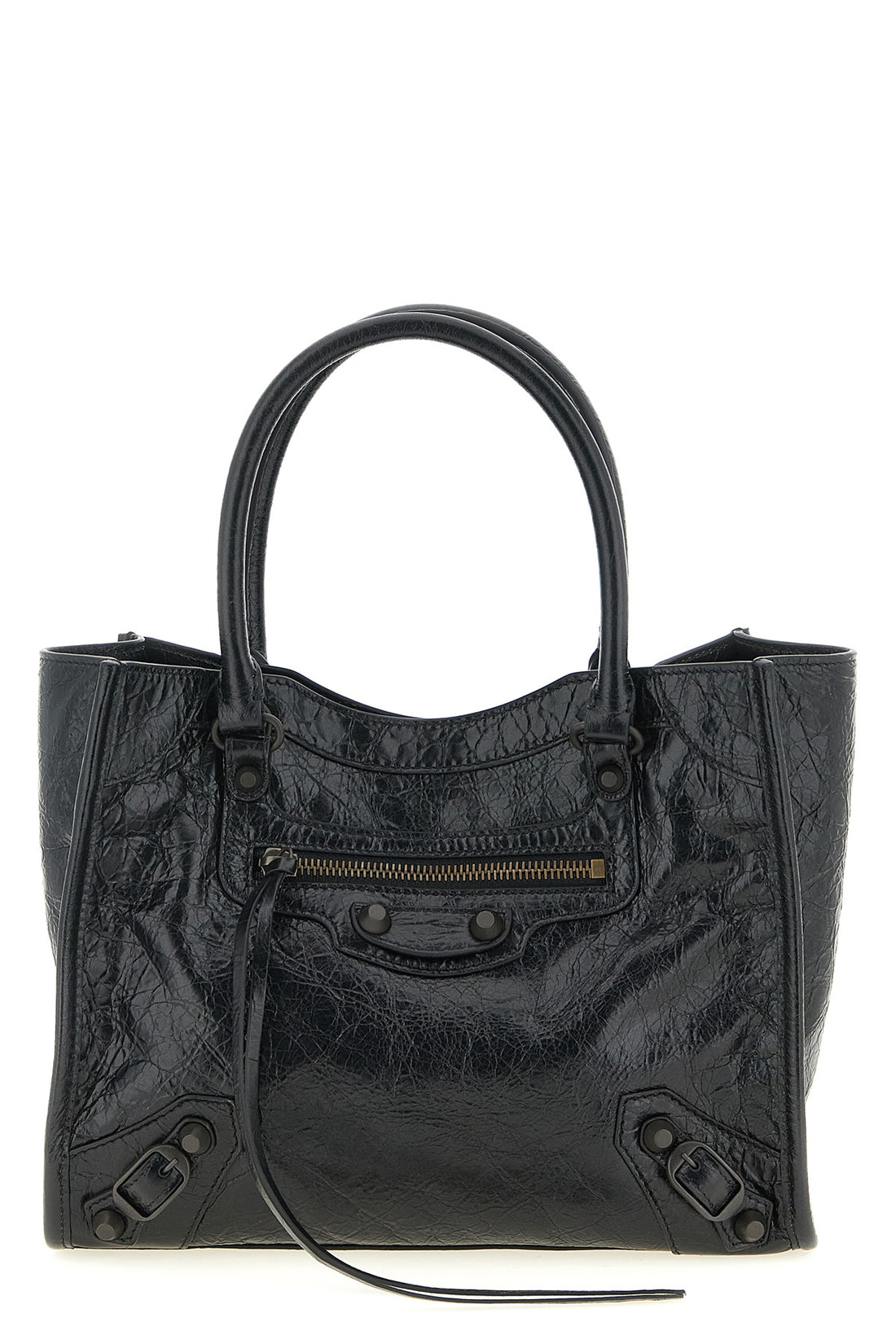 BALENCIAGA OS arena le city mini lambskin shopping bag