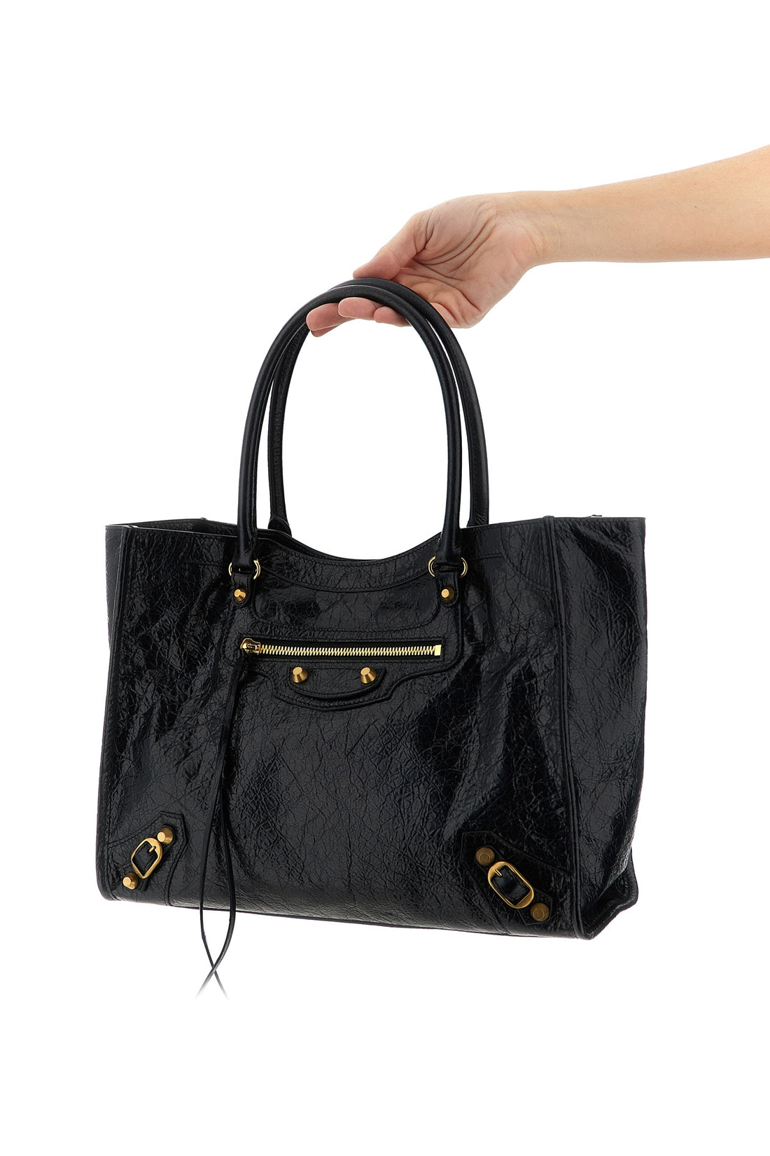 BALENCIAGA OS arena storico le city s lambskin shopping bag