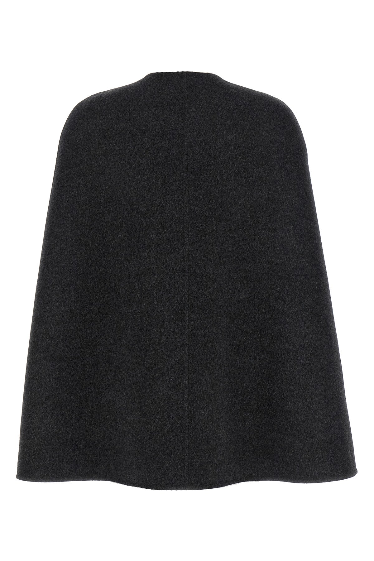 solid color wool and silk cape