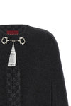 solid color wool and silk cape