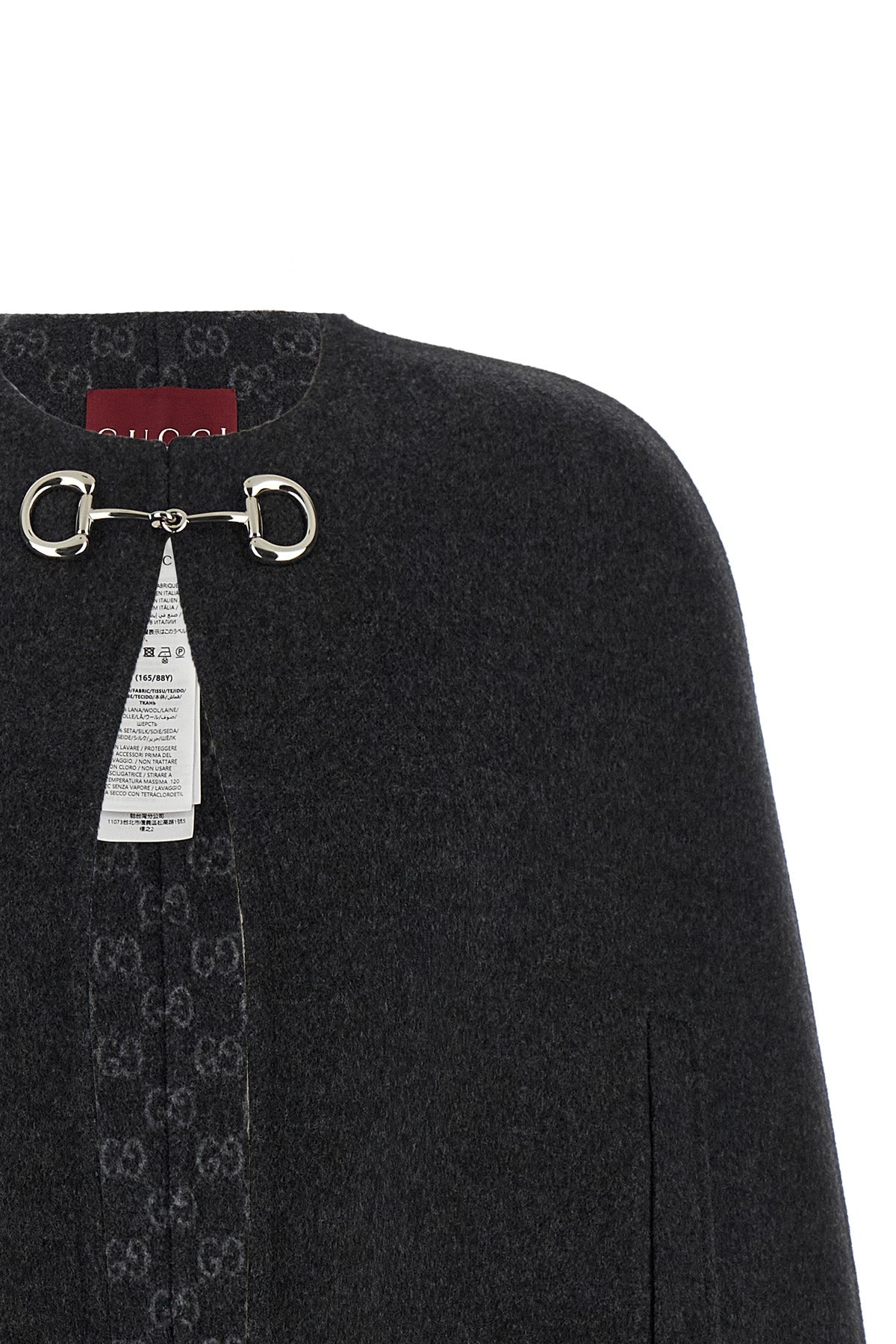 solid color wool and silk cape