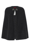 solid color wool and silk cape
