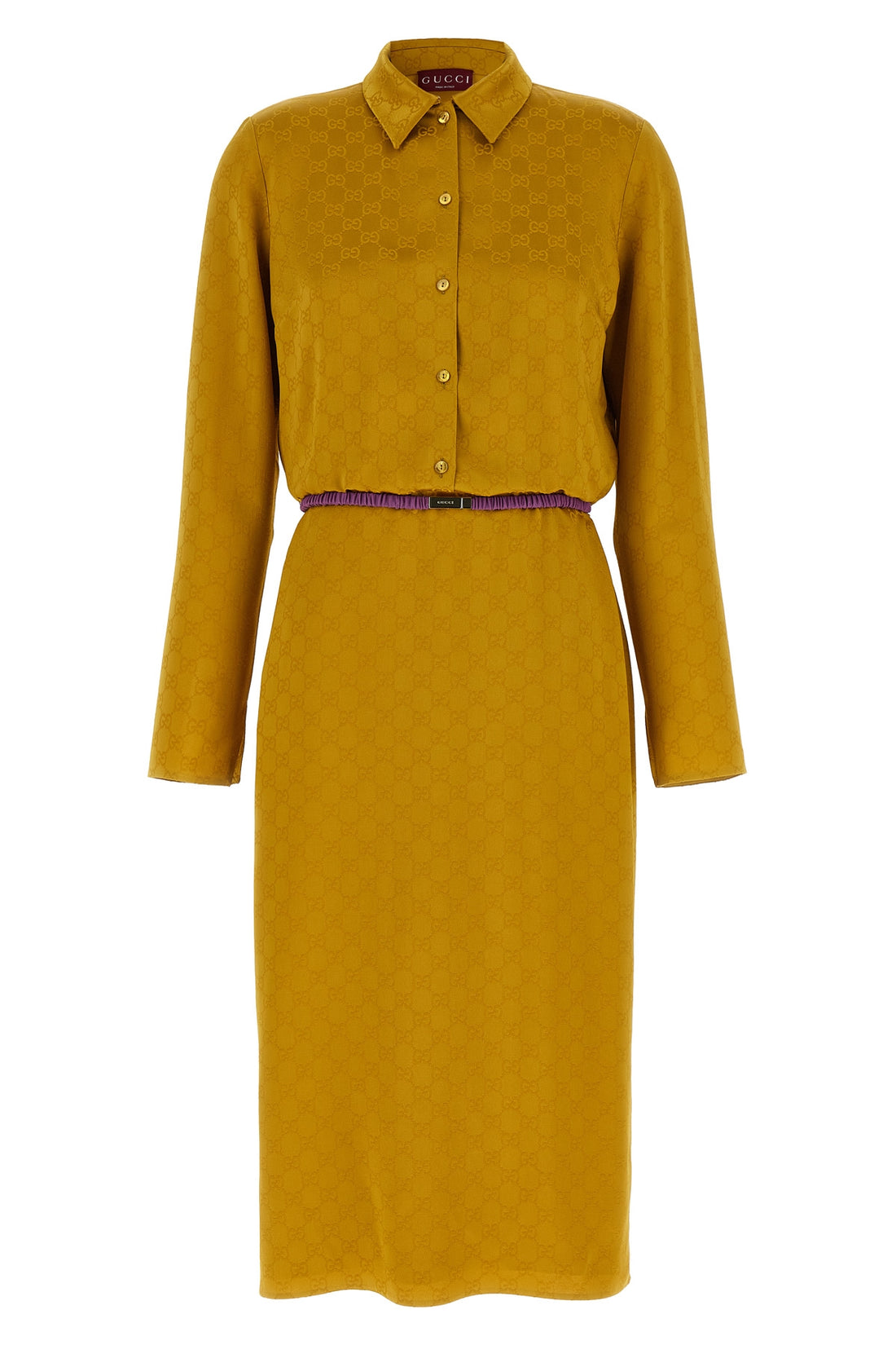 GUCCI 42 acetate and viscose midi dress