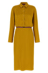 acetate and viscose midi dress
