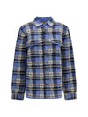 checked cashmere shirt