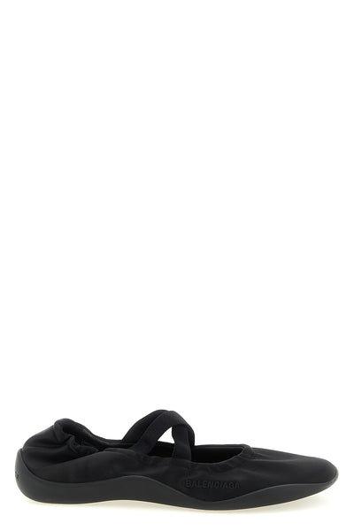shibuya satin ballet flats