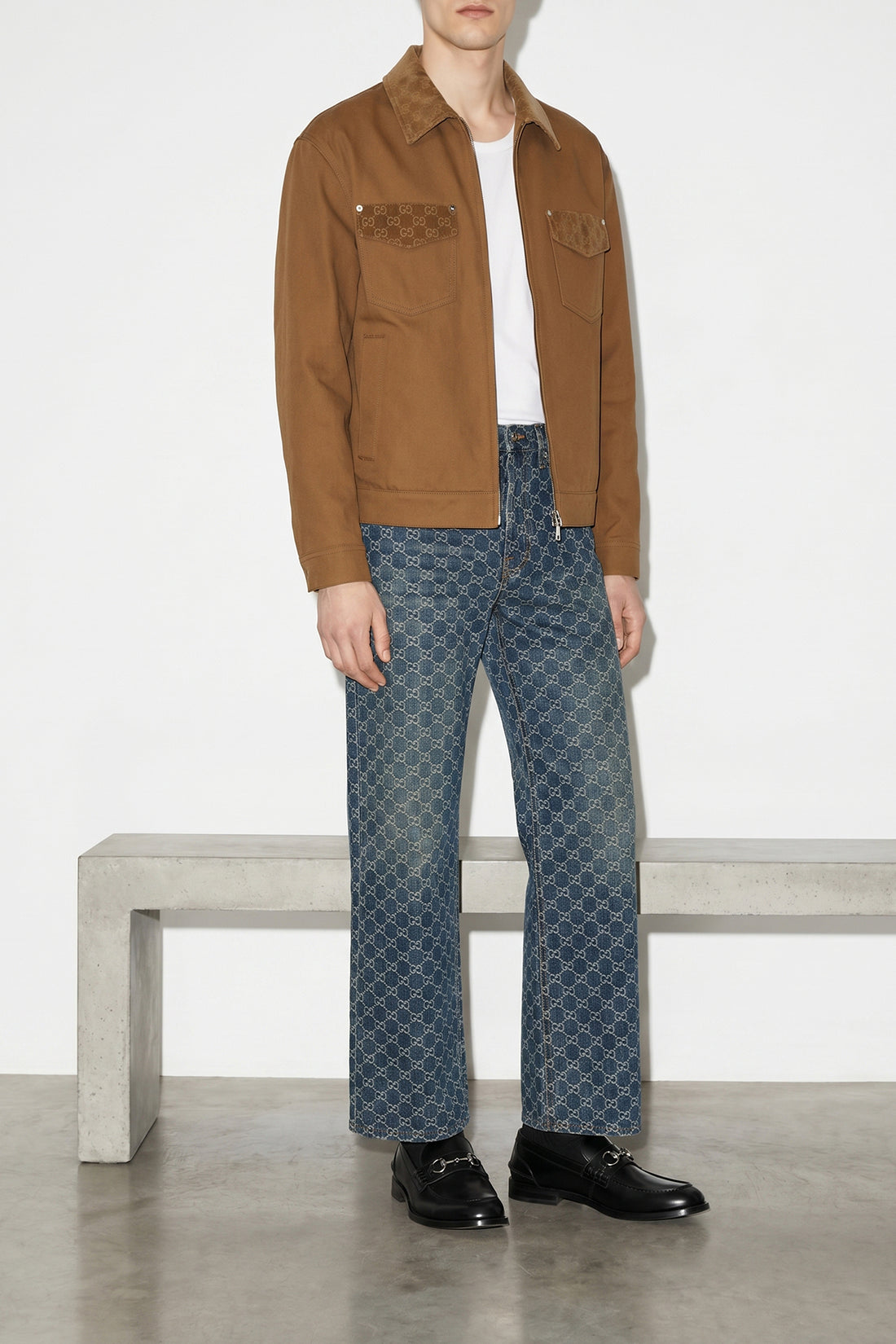 GUCCI 48 canvas canvas jacket