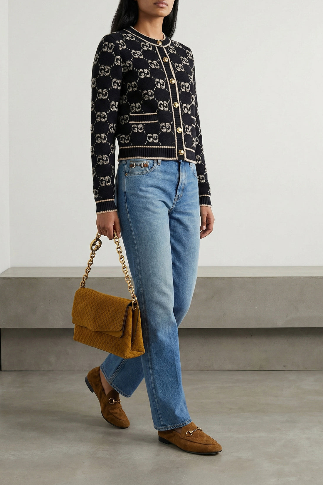 GUCCI 36 suede loafers