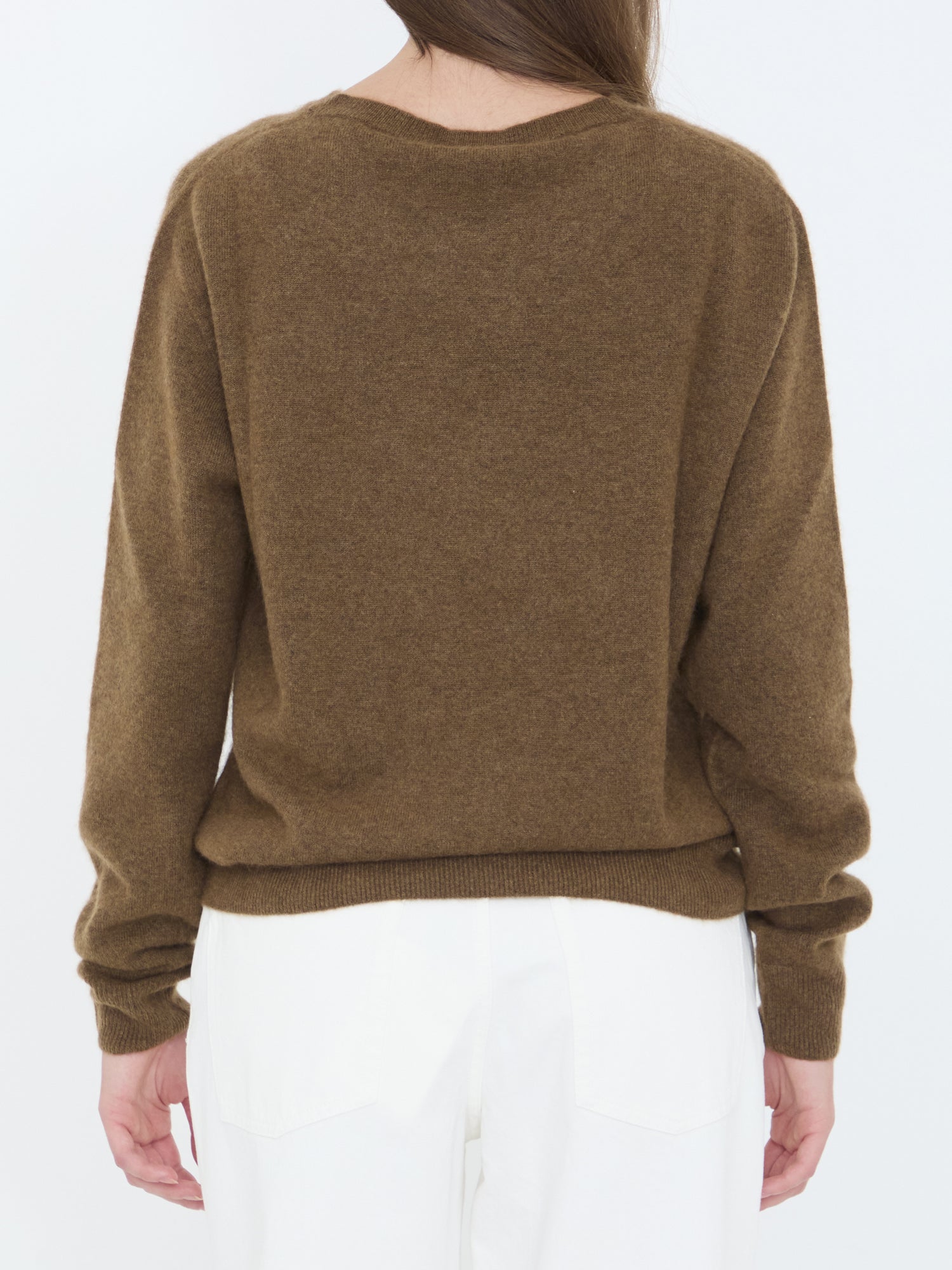THE ROW M lorynna sweater in cashmere and silk