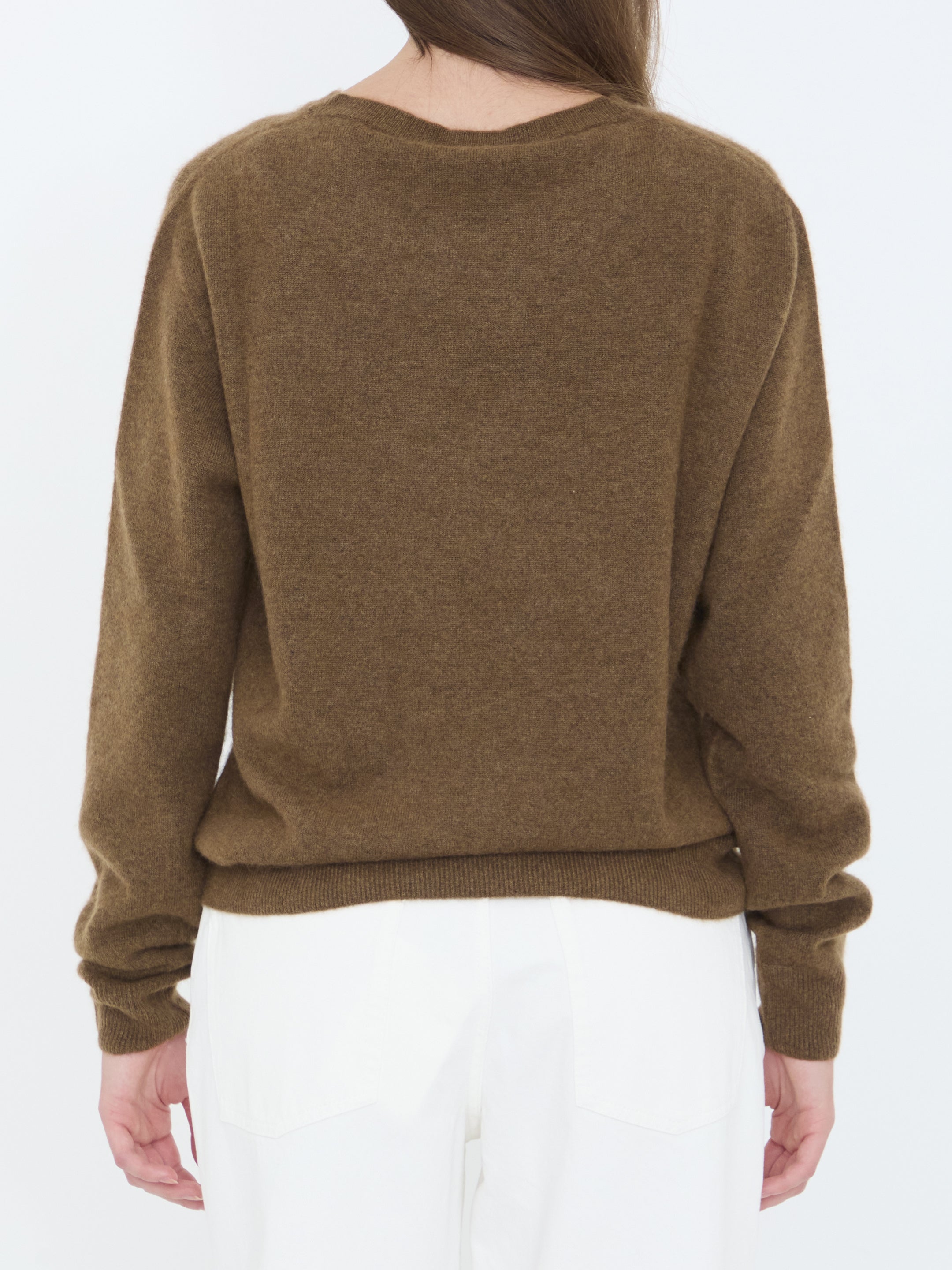 THE ROW M lorynna sweater in cashmere and silk