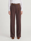 straight leg canvas trousers