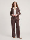 straight leg canvas trousers