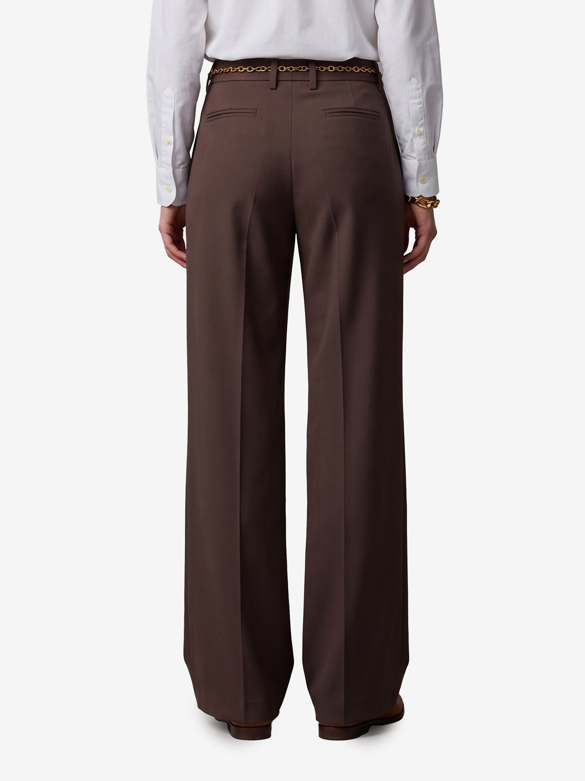 straight leg canvas trousers