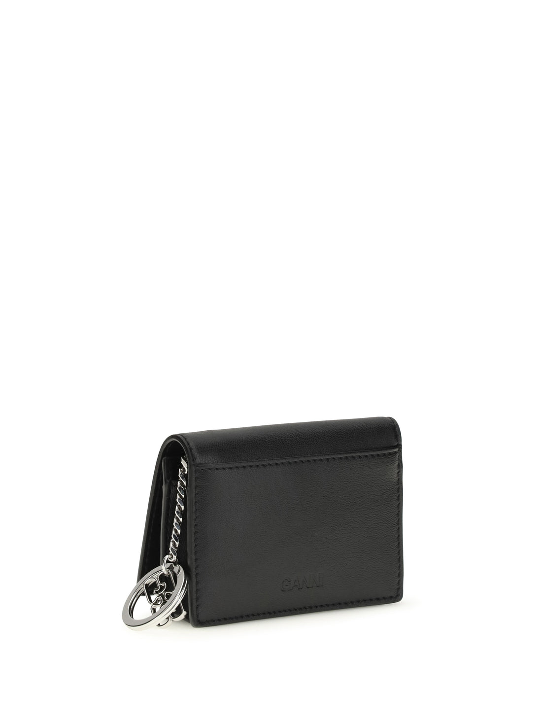 GANNI OS poodle print card holder