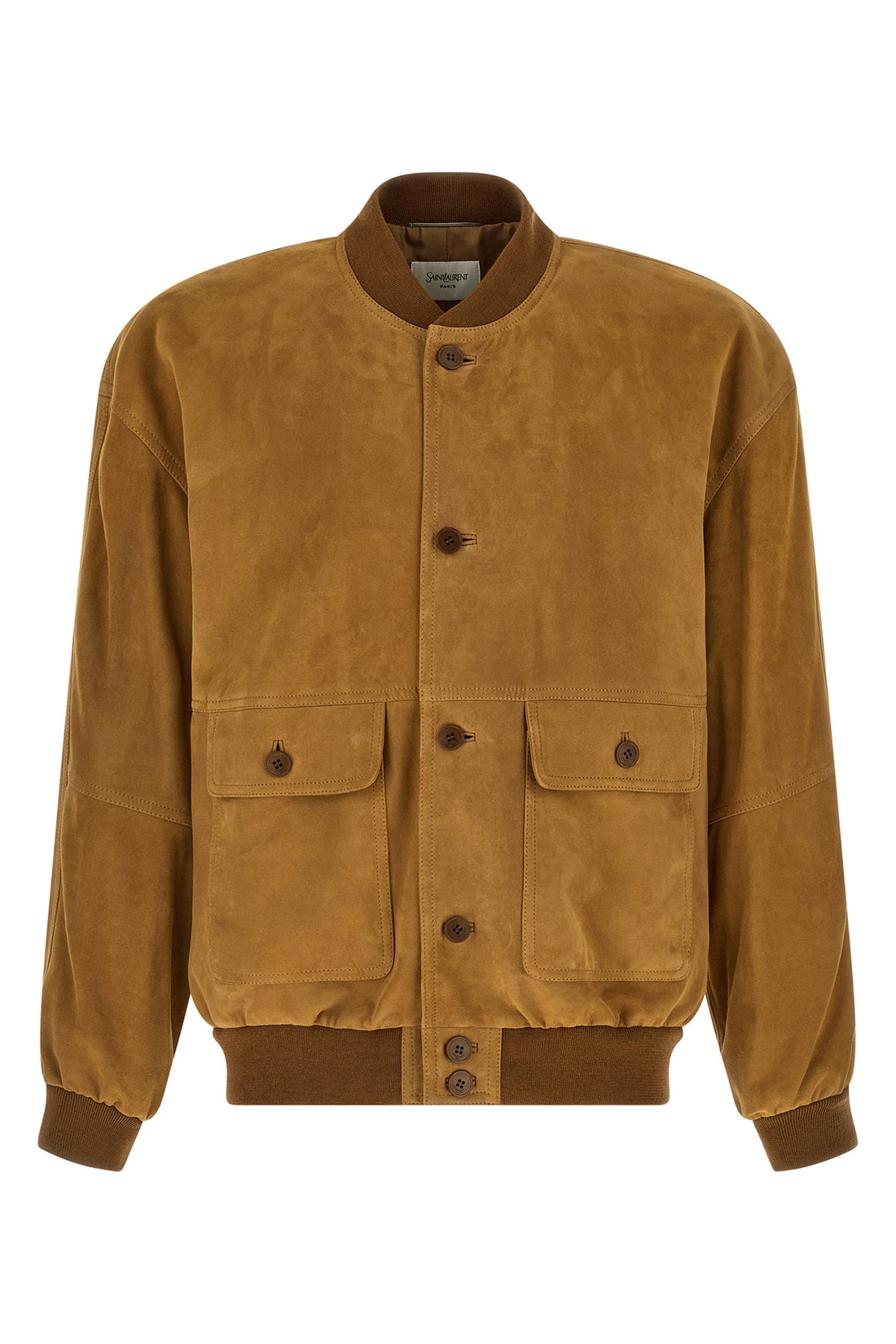 SAINT LAURENT 52 suede bomber jacket