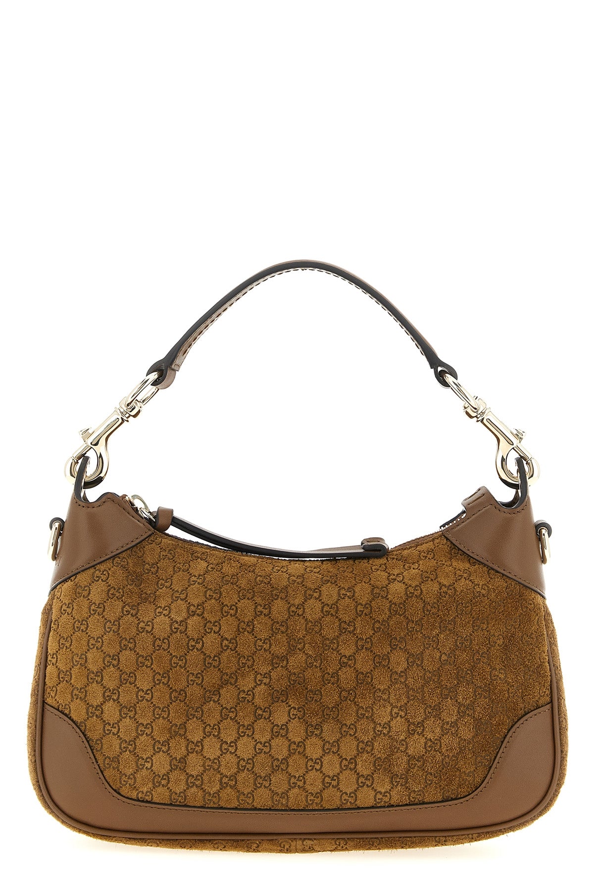 small gucci b suede shoulder bag