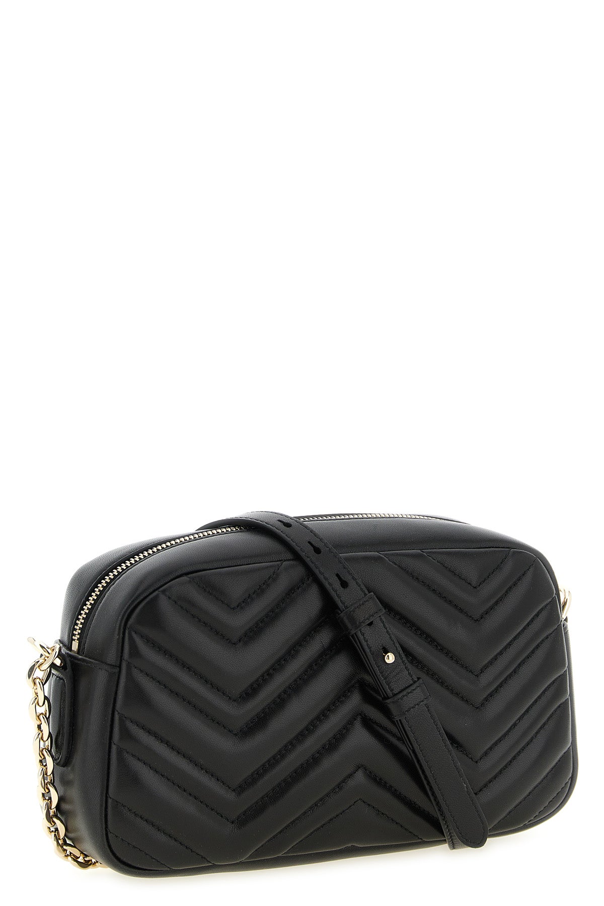 small gg marmont crossbody bag in chevron matelassé nappa leather