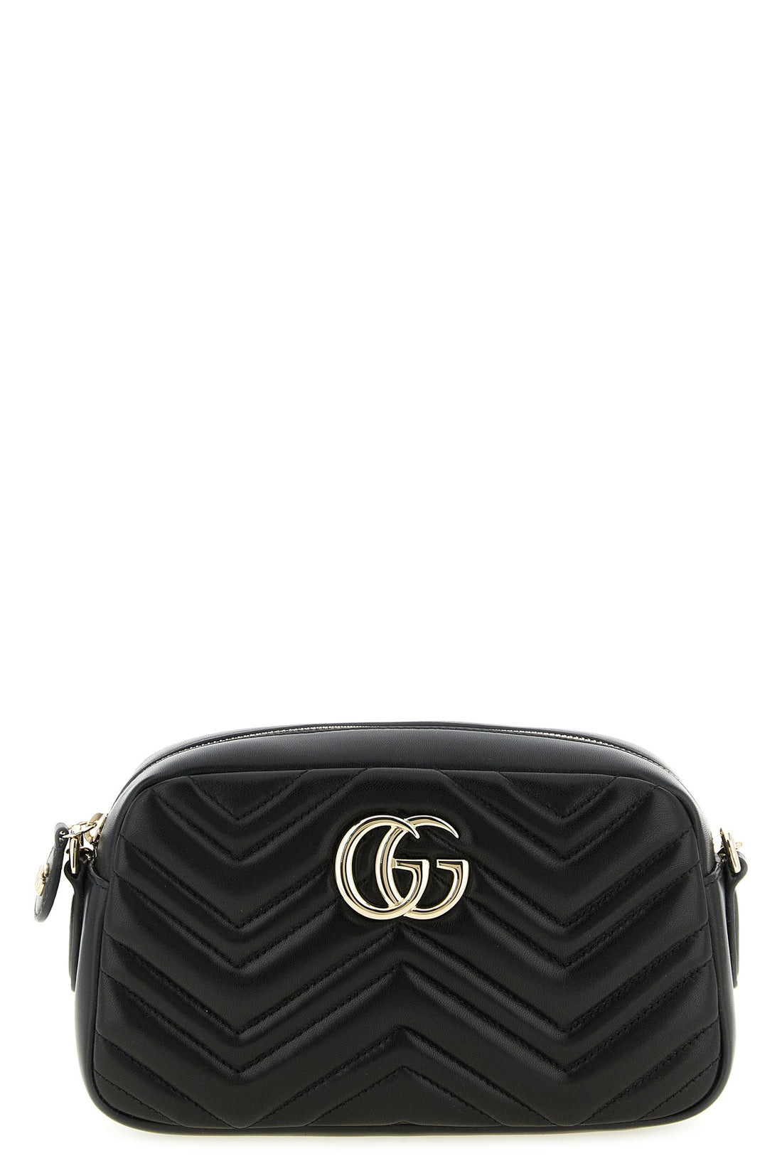 GUCCI OS small gg marmont crossbody bag in chevron matelassé nappa leather