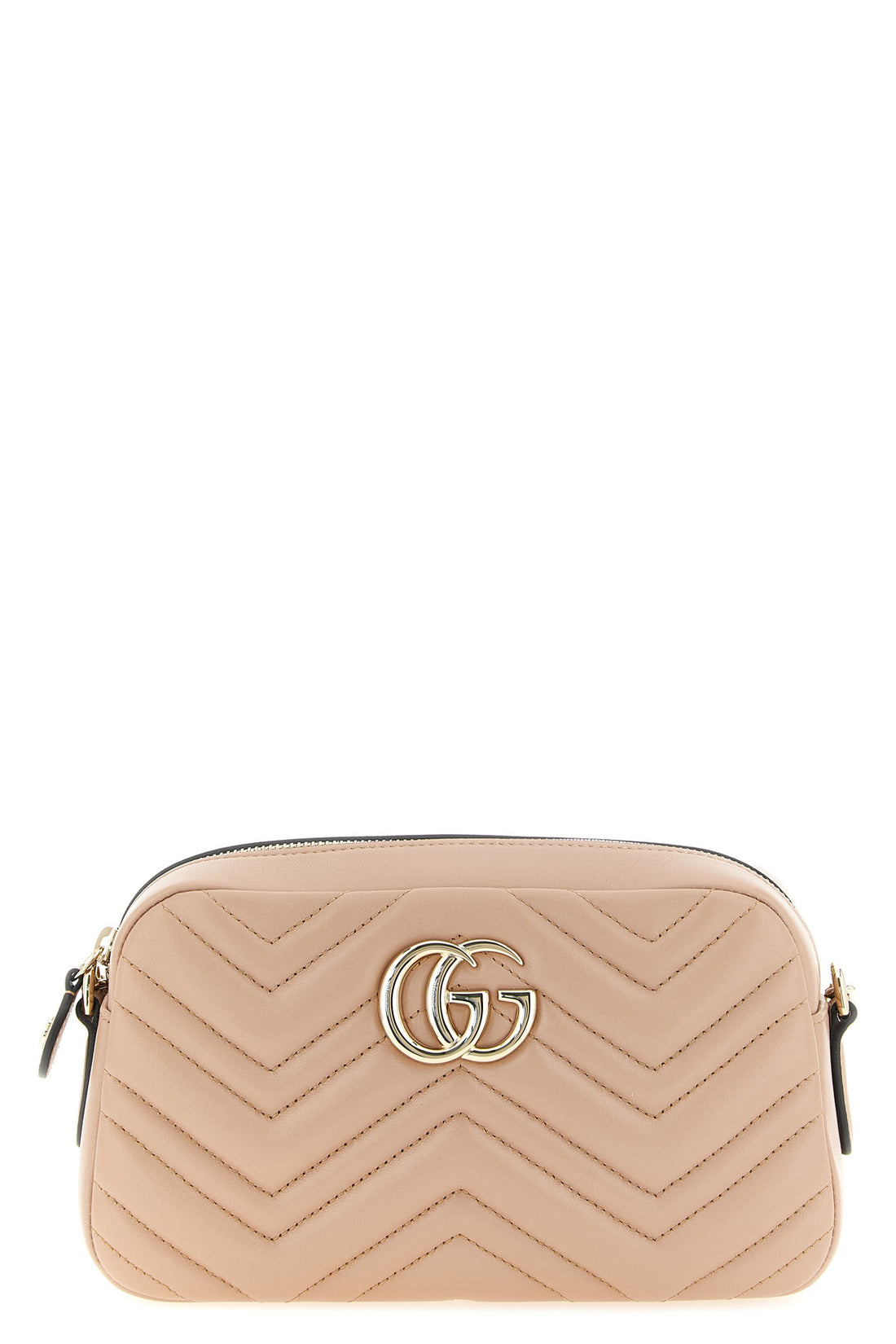 GUCCI OS small gg marmont crossbody bag in chevron matelassé nappa leather