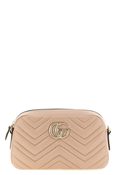 small gg marmont crossbody bag in chevron matelassé nappa leather